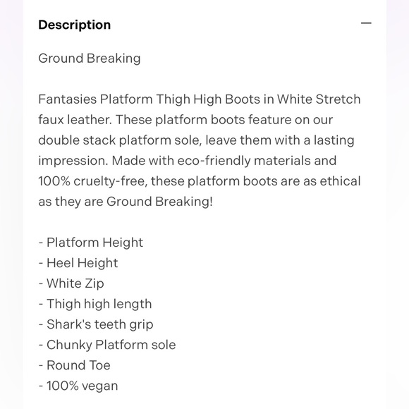 BNIB Lamoda Fantasies Platform Thigh High White Boots - Picture 6 of 7